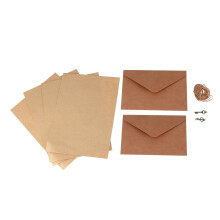 3Ensembles Kraft Kaki Élégantes Pour Invitations De Mariage