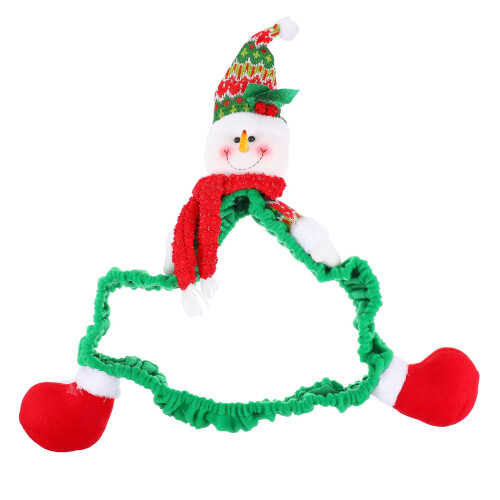 2Pièces Cachecadre Moniteur Noël Décoratif Tissu Usage Maison Coloré 1