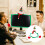 2Pièces Cachecadre Moniteur Noël Décoratif Tissu Usage Maison Coloré 11