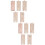 2Sets Kindergarten Height Chart DIY Wooden Wall Decor Khaki Ruler 7