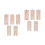 2Sets Kindergarten Height Chart DIY Wooden Wall Decor Khaki Ruler 4
