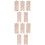 2Sets Kindergarten Height Chart DIY Wooden Wall Decor Khaki Ruler 5