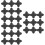 300Pcs Black Truffle Chocolate Wrappers Flower-Shape Paper Liners 7