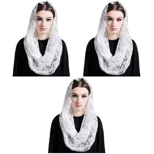 3Pz Sciarpa Femminile Copricapo Per 2