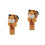 2Pz Bracciali Slap Per Bambini, Gialli Con Peluche 4