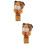 2Pz Bracciali Slap Per Bambini, Gialli Con Peluche 7