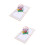 2Pcs Up 3D Easter Greeting Cards Rabbit Flowers Eggs Assorted Color 7