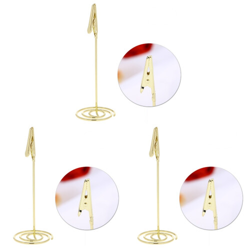 3Pz Clip Per Menu E Foto Con Base A Spirale Per Casa 1