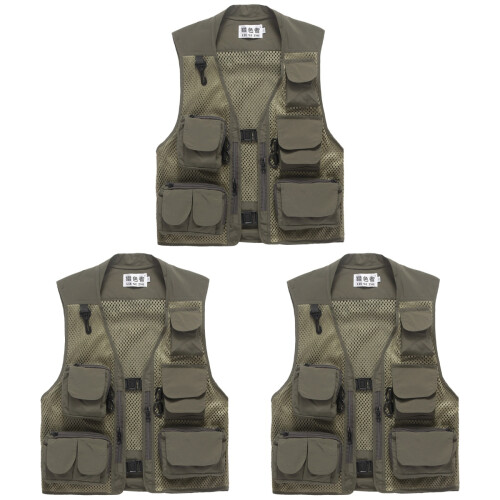 3Pz Gilet Con Mesh E Multi Per 1