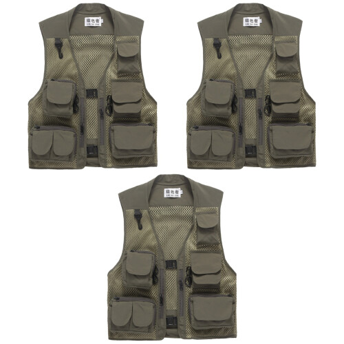 3Pz Gilet Con Mesh E Multi Per 2