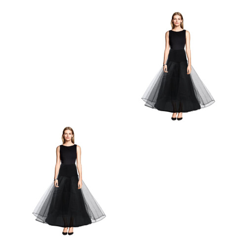 2Pz Sottogonna Sposa Con Foderato Per Maggiore Volume 1