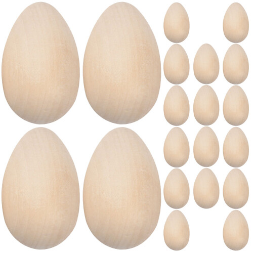 80 Uova In Legno Vuote Per Decorazioni