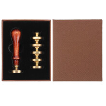 1Set Cera Vintage Con in Legno Per Decorazioni E