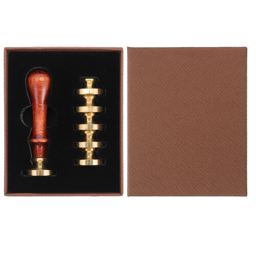 1Set Cera Vintage Con in Legno Per Decorazioni E