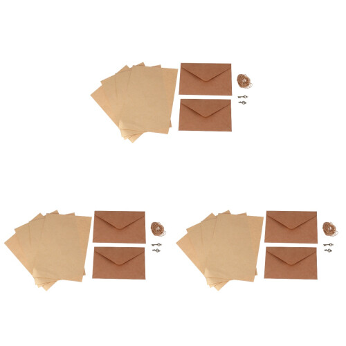 3Set Buste Carta Kraft Khaki Per Formali E Cerimonie 1