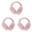 3Pz Paraorecchie Caldi Rosa Pieghevoli Unisex Per Escursioni E 3