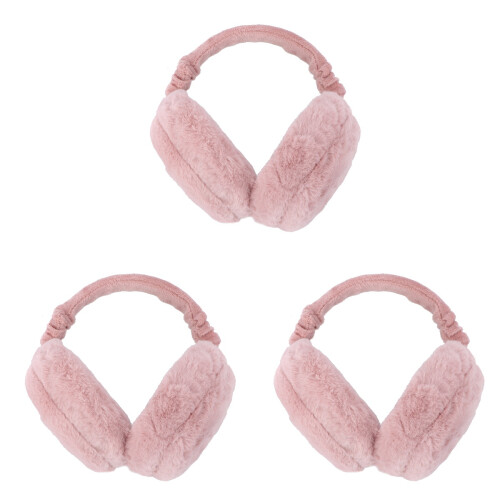 3Pz Paraorecchie Caldi Rosa Pieghevoli Unisex Per Escursioni E 2