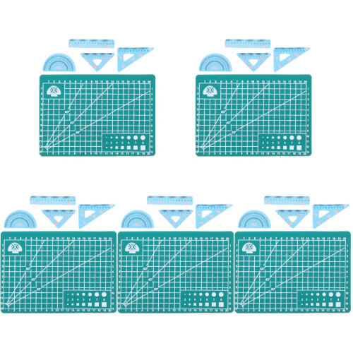 5Sets Kleine Ruler Mat Mini Schooltje Accessoires 2