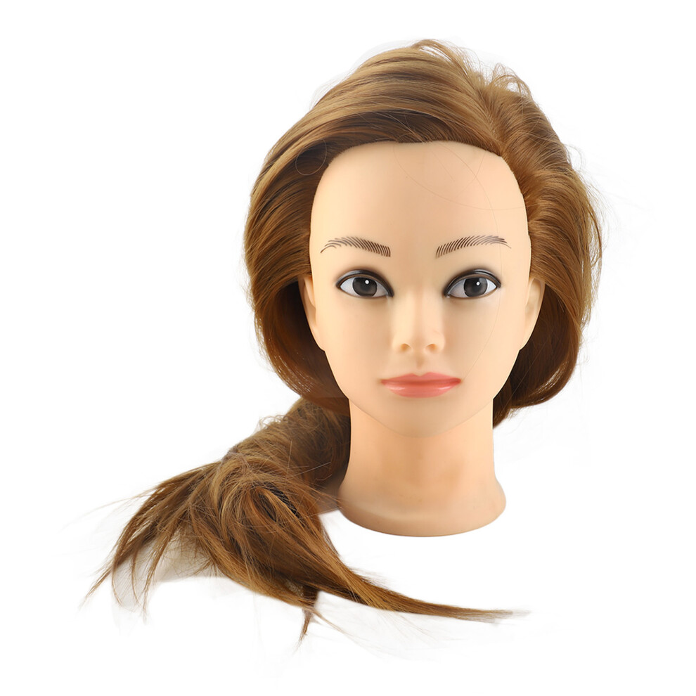 Hair Styling Mannequin Head for Cosmetology Practice Doll with Hair 35cm