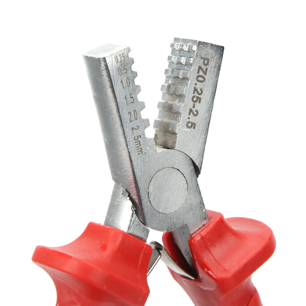 Pz0.252.5 Red Cable Pliers 0.252.5Mm Wire Crimping Stripper Tool 8421359874746