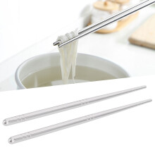 17.5cm Long Stainless Steel Chopsticks - Perfect for Asian Cuisine