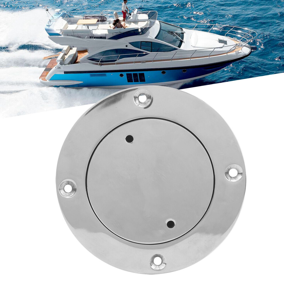 Rust-Proof 316 Stainless Steel Deck Plate 3In - Boat Hardware Easy Install 7621359874062