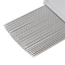 Red Portable Stainless Steel Lice Comb for Effective Nits and Louse Treatment