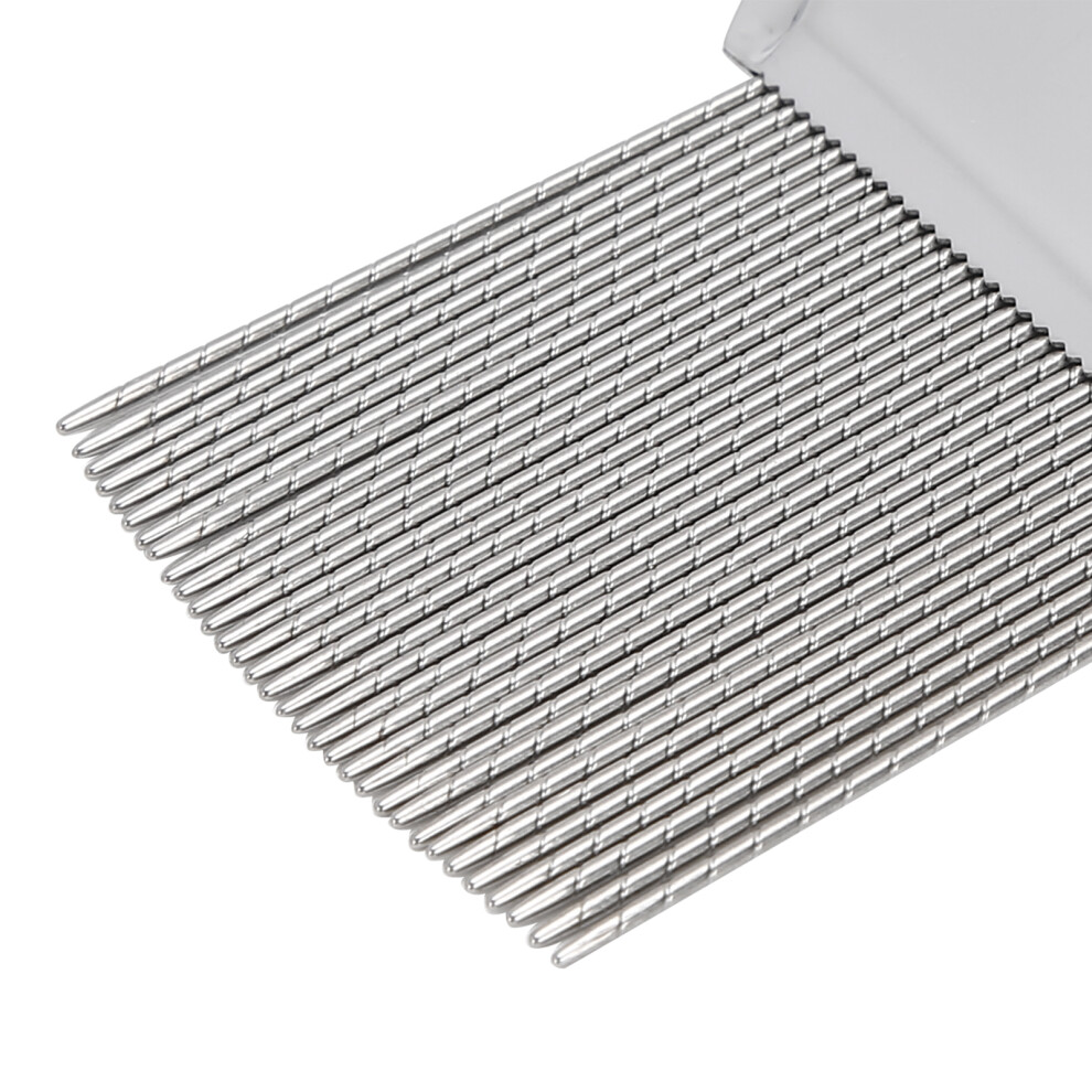 Red Portable Stainless Steel Lice Comb For Effective Nits And Louse Treatment