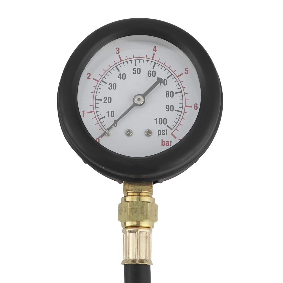 Fuel Injection Pump Pressure Tester Gauge 0-100 Psi For Gasoline Engines 4971359875884