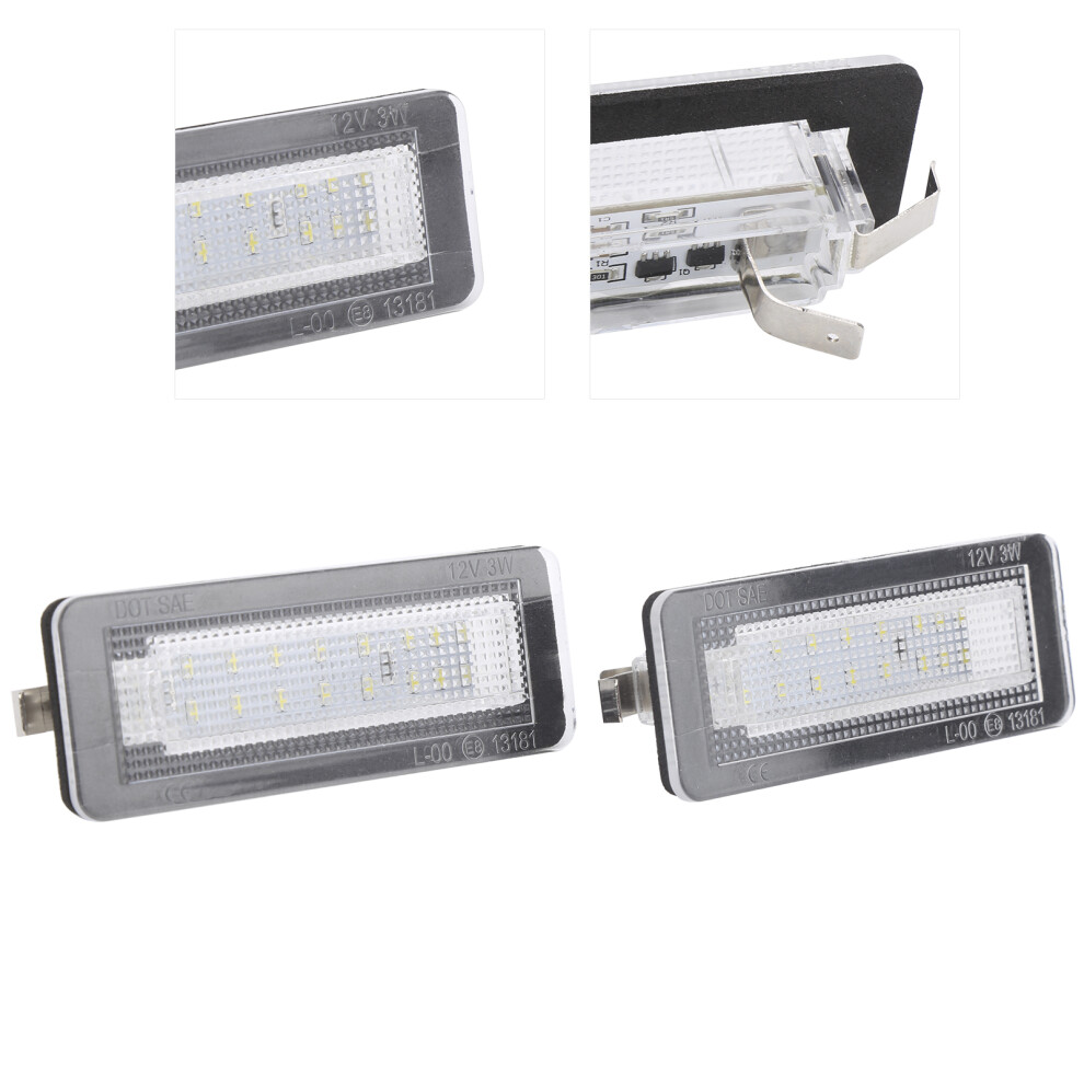 Smart Fortwo License Plate Led Pair For Cabriolet Coupe & Convertible Light 9421359875766