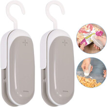 Seladora de Sacos Prática para Casa, Mini Seladora Portátil com Função de Selagem a Quente e Corte, Mantém Alimentos e Lanches Frescos por Mais