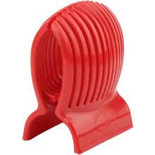 Zwitserse tomatensnijder van hoge kwaliteit, antisliphandgreep voor veilig gebruik, rode ABS-handgreep voor ergonomie, consistente plakjes voor