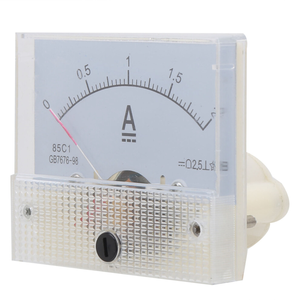Red Pointer 85C1 Dc Ammeter 0-2A For Electrical Circuit Monitoring 7901359878155