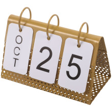 3Stk Iron Frame Kalender Schwarz Für Schreibtisch Und Zuhause