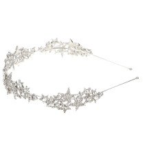 5Stk Silberne Brautkrone Stern Design Hochzeitskopfschmuck Elegant