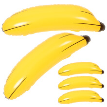 18Stk Langlebige Aufblasbare Banane PVC Gelb Kinder Lernspielzeug