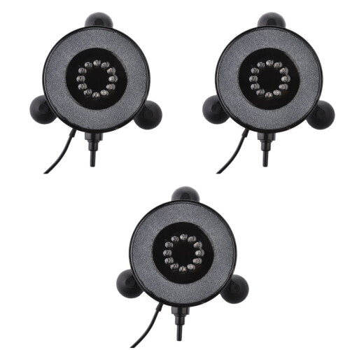 3Stk Unterwasser Pool Lampe Schwarz Submersibel 2