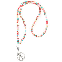 2Stk Farbige Polymer Clay Schlüsselanhänger Handyhalter Lanyard Leicht