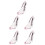 5Stk Rosa Slipper Figur Hochhack 8