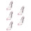 5Stk Rosa Slipper Figur Hochhack 4