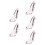 5Stk Rosa Slipper Figur Hochhack 2
