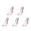 5Stk Rosa Slipper Figur Hochhack 6