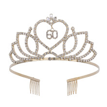 3Stk Goldene Krone Haarreif Party Schmuck