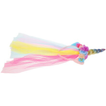 2Stk Haarschmuck Mit Tüll Und Regenbogenhorn Für Party