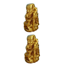 4Stk Gold Resin Erde Ornament Für Sandtisch Und Garten