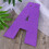 2Stk Violette Muttertags-Dekobanner Mit Glitzereffekt Und 9