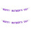 2Stk Violette Muttertags-Dekobanner Mit Glitzereffekt Und 5