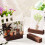 24Stk Multipurpose Holz Kartenhalter Nummer Halter Hellbraun 11