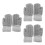 3Stk Graue Winter Strickhandschuhe Fingerhandschuhe Für 7