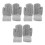 3Stk Graue Winter Strickhandschuhe Fingerhandschuhe Für 5